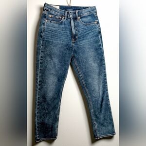 GAP Cigarette High Rise Skinny Jeans Size 28 Medium Wash Stretch